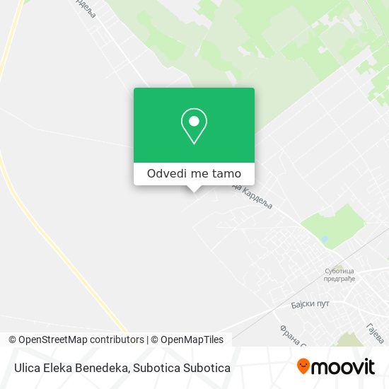 Ulica Eleka Benedeka mapa