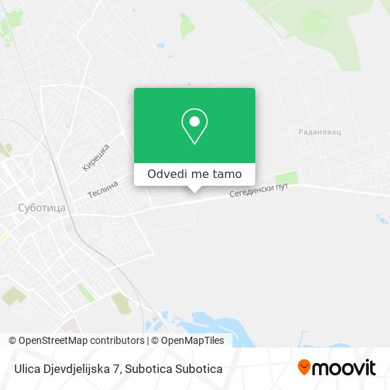 Ulica Djevdjelijska 7 mapa