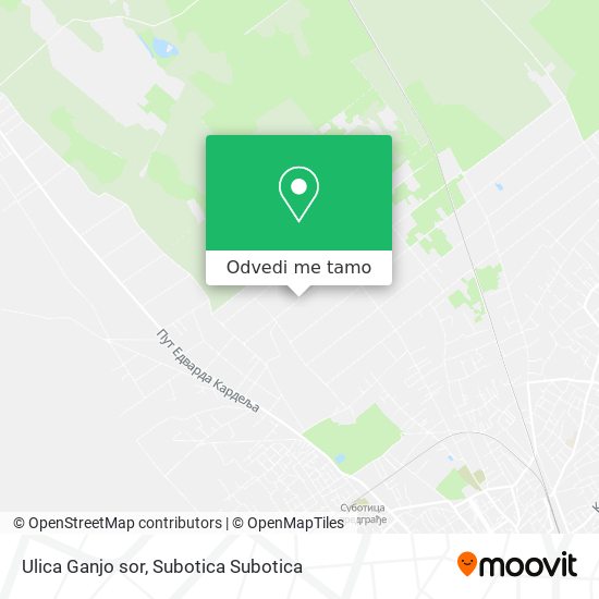 Ulica Ganjo sor mapa