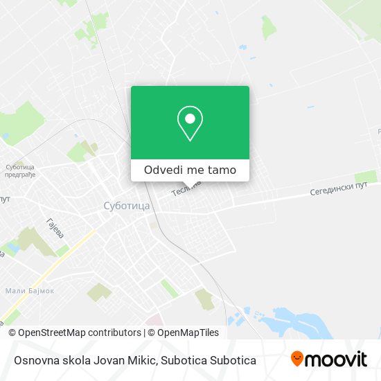 Osnovna skola Jovan Mikic mapa