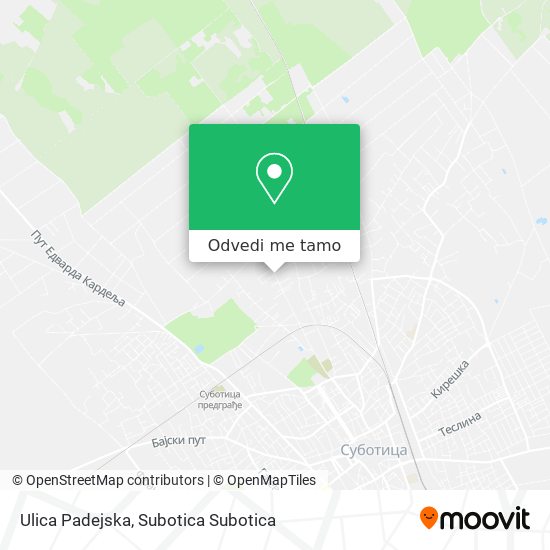 Ulica Padejska mapa