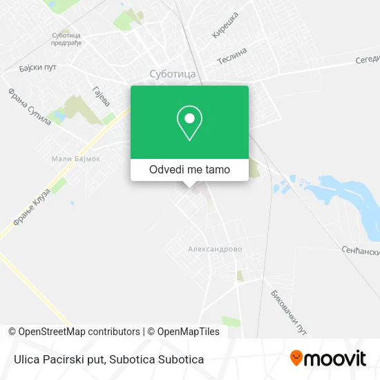 Ulica Pacirski put mapa