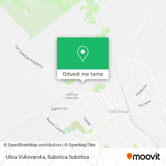 Ulica Vukovarska mapa