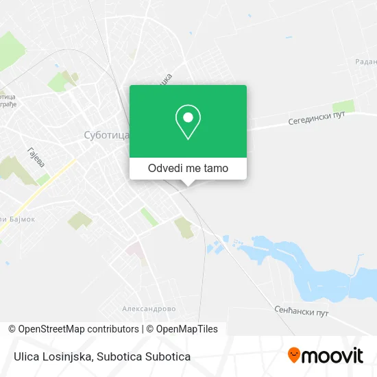 Ulica Losinjska mapa