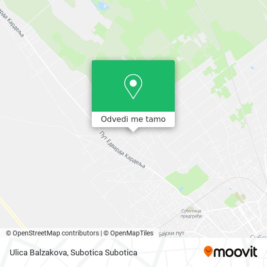 Ulica Balzakova mapa