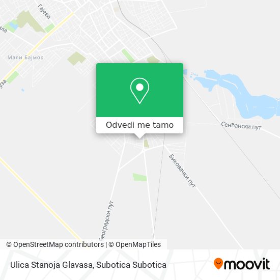 Ulica Stanoja Glavasa mapa