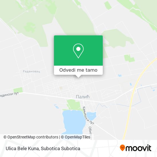 Ulica Bele Kuna mapa