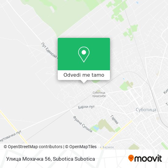 Улица Мохачка 56 mapa