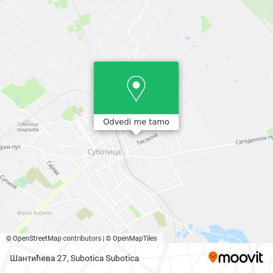 Шантићева 27 mapa