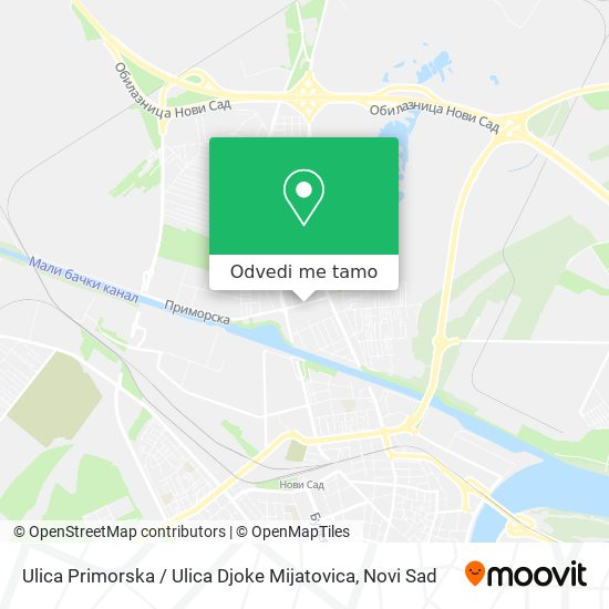 Ulica Primorska / Ulica Djoke Mijatovica mapa