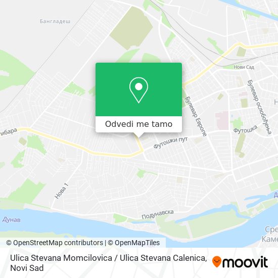 Ulica Stevana Momcilovica / Ulica Stevana Calenica mapa