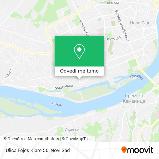 Ulica Fejes Klare 56 mapa