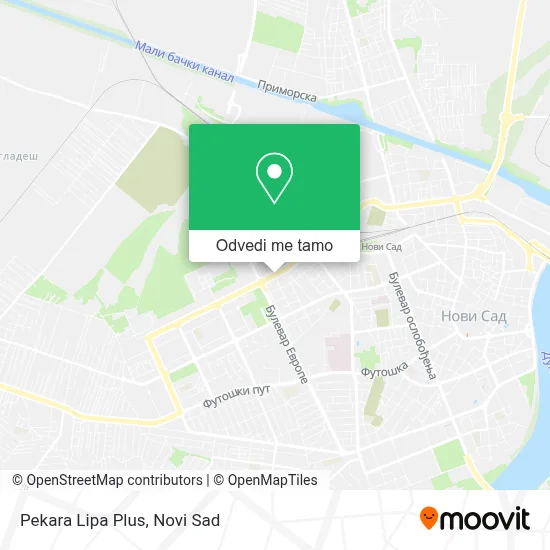 Pekara Lipa Plus mapa