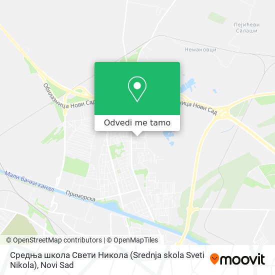 Средња школа Свети Никола (Srednja skola Sveti Nikola) mapa