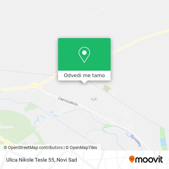 Ulica Nikole Tesle 55 mapa