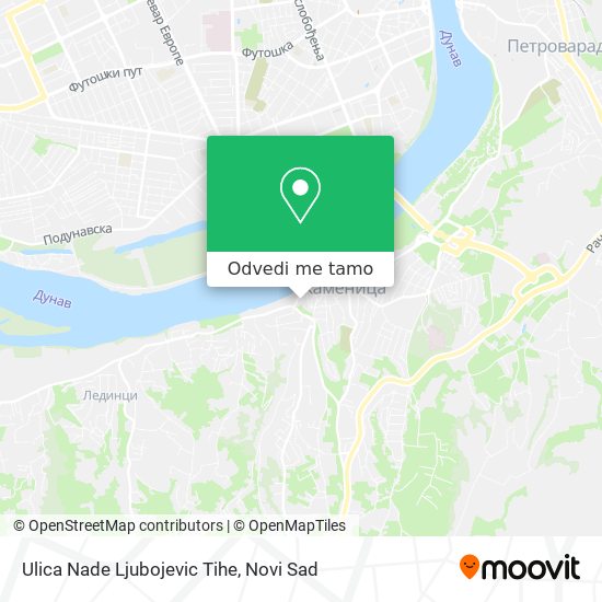 Ulica Nade Ljubojevic Tihe mapa