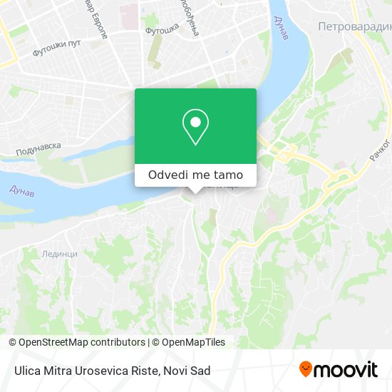 Ulica Mitra Urosevica Riste mapa