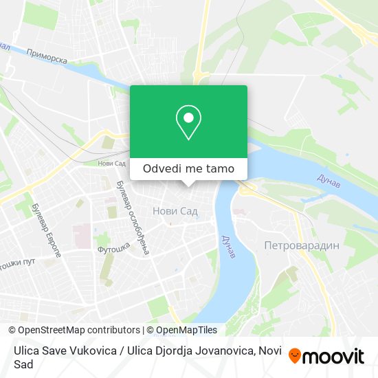 Ulica Save Vukovica / Ulica Djordja Jovanovica mapa