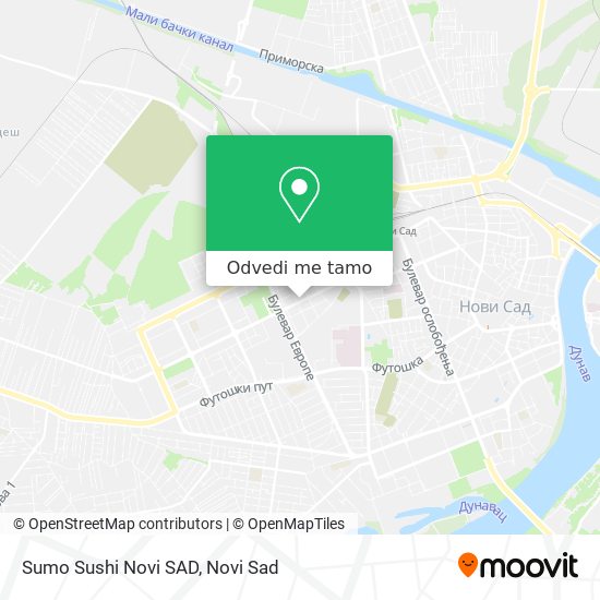 Sumo Sushi Novi SAD mapa