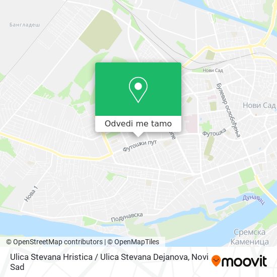 Ulica Stevana Hristica / Ulica Stevana Dejanova mapa