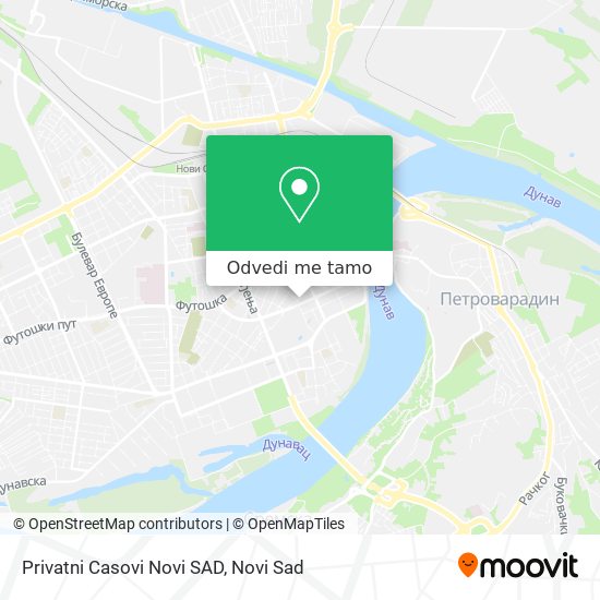 Privatni Casovi Novi SAD mapa