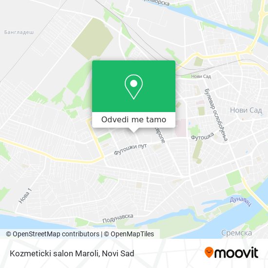 Kozmeticki salon Maroli mapa