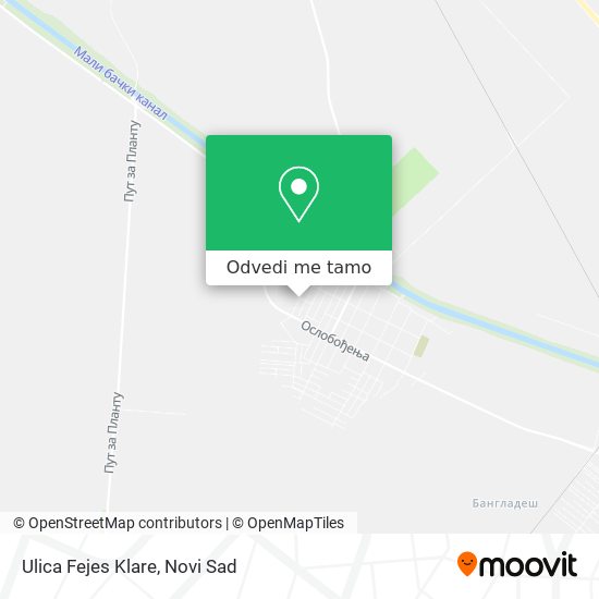 Ulica Fejes Klare mapa