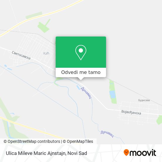 Ulica Mileve Maric Ajnstajn mapa