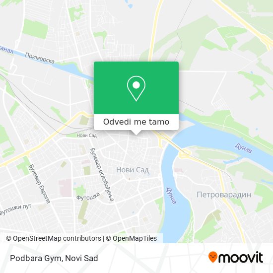 Podbara Gym mapa