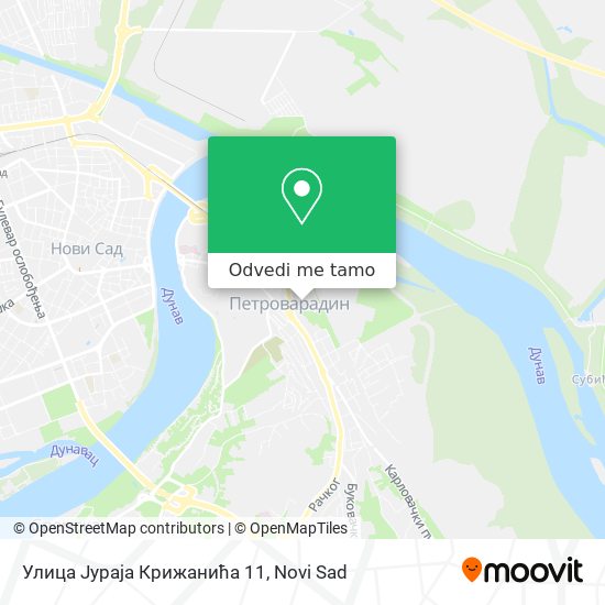 Улица Јураја Крижанића 11 mapa