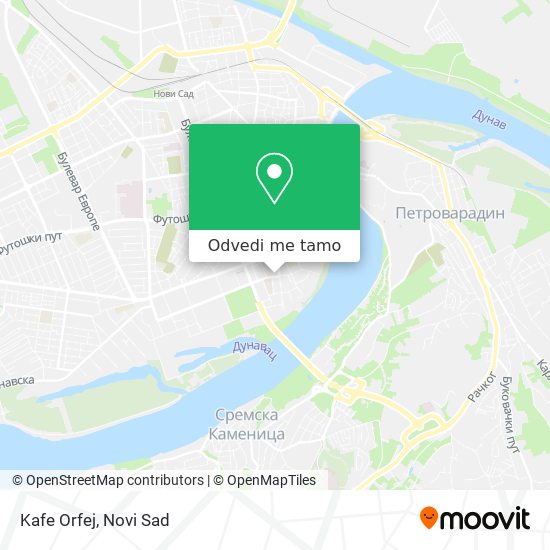 Kafe Orfej mapa