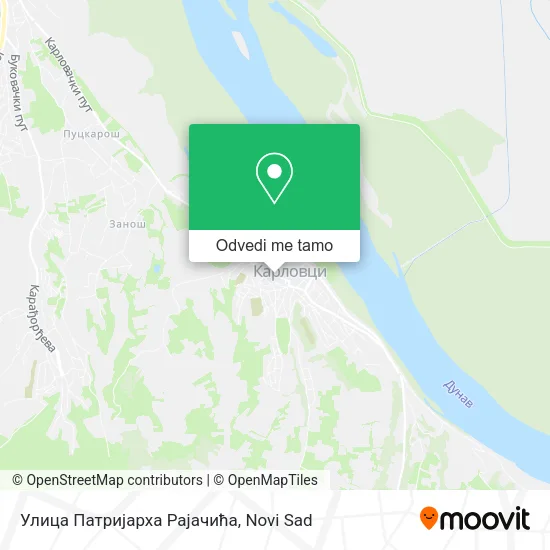 Улица Патријарха Рајачића mapa