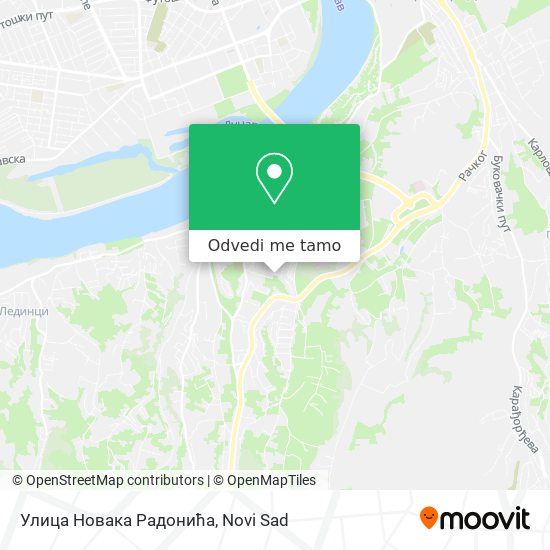Улица Новака Радонића mapa