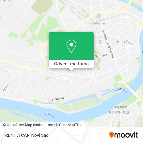 RENT A CAR mapa