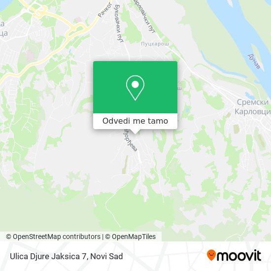 Ulica Djure Jaksica 7 mapa