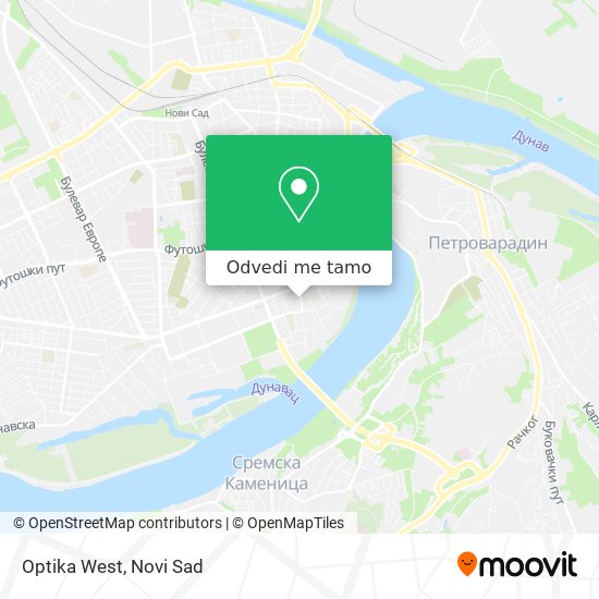 Optika West mapa