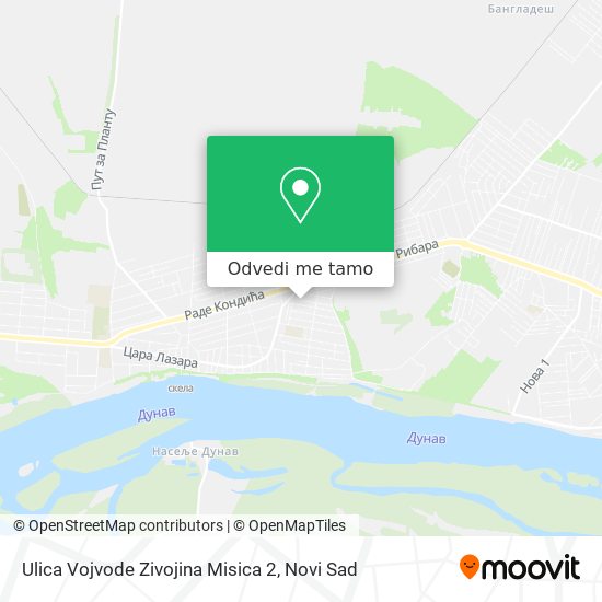 Ulica Vojvode Zivojina Misica 2 mapa