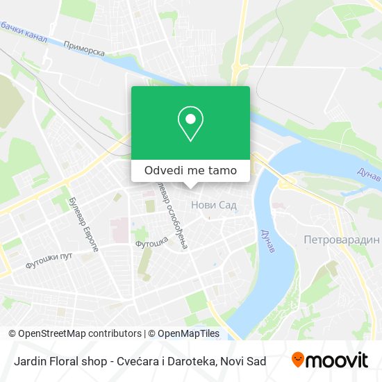 Jardin Floral shop - Cvećara i Daroteka mapa