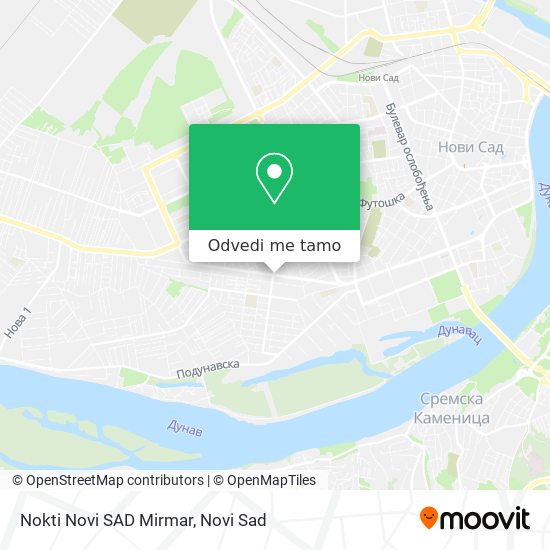 Nokti Novi SAD Mirmar mapa