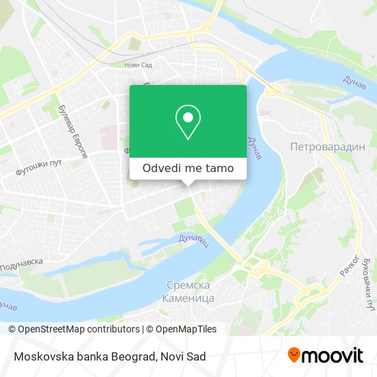 Moskovska banka Beograd mapa