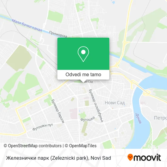 Железнички парк (Zeleznicki park) mapa