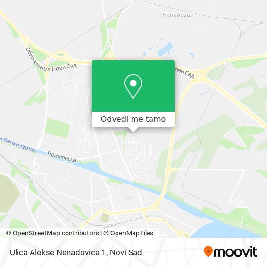 Ulica Alekse Nenadovica 1 mapa