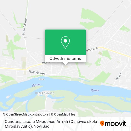 Основна школа Мирослав Антић (Osnovna skola Miroslav Antic) mapa