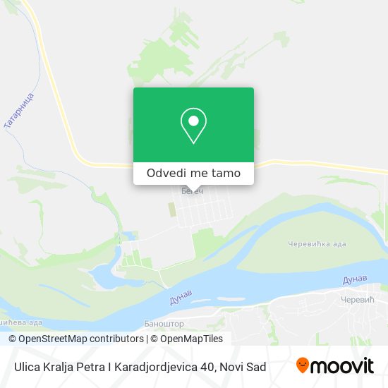 Ulica Kralja Petra I Karadjordjevica 40 mapa