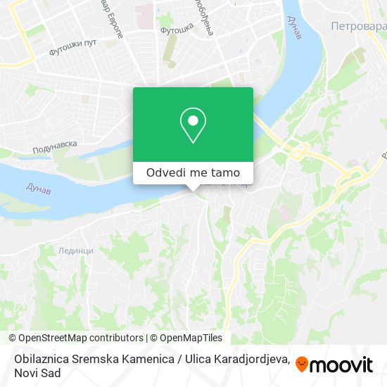 Obilaznica Sremska Kamenica / Ulica Karadjordjeva mapa