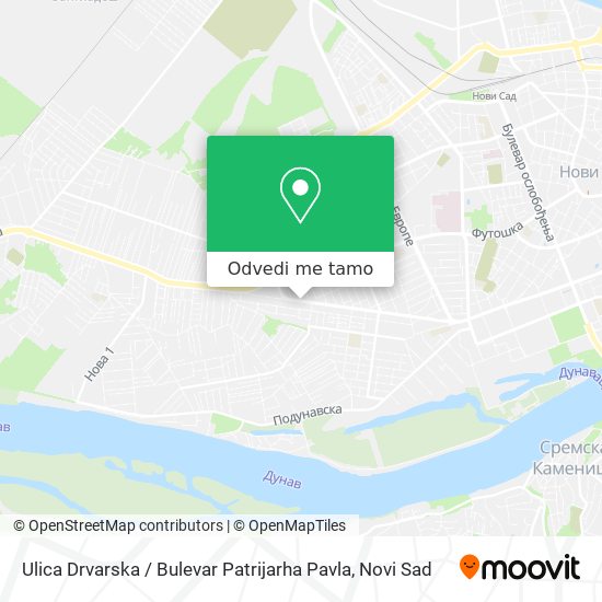 Ulica Drvarska / Bulevar Patrijarha Pavla mapa