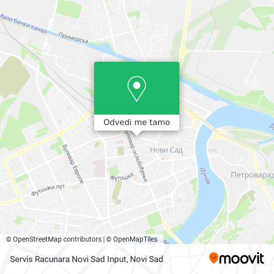 Servis Racunara Novi Sad Input mapa