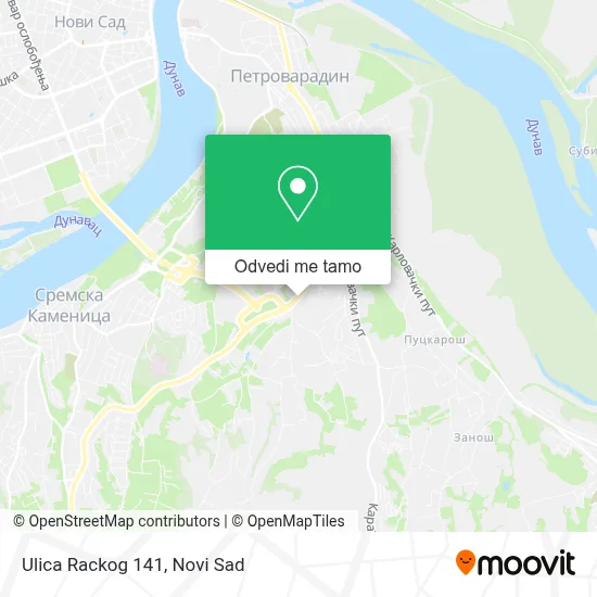Ulica Rackog 141 mapa