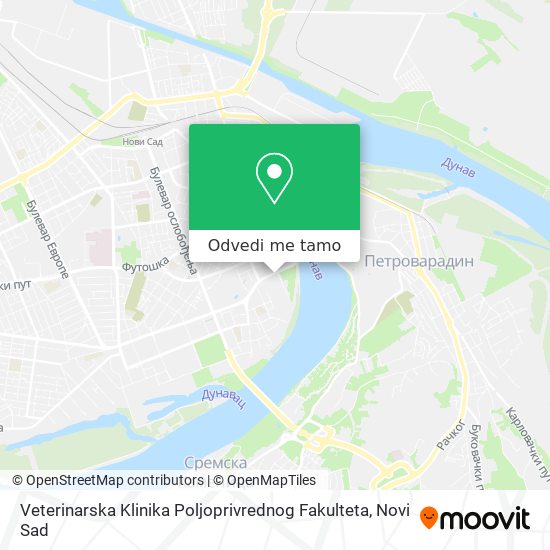 Veterinarska Klinika Poljoprivrednog Fakulteta mapa