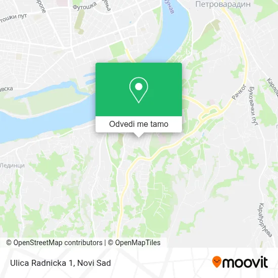 Ulica Radnicka 1 mapa